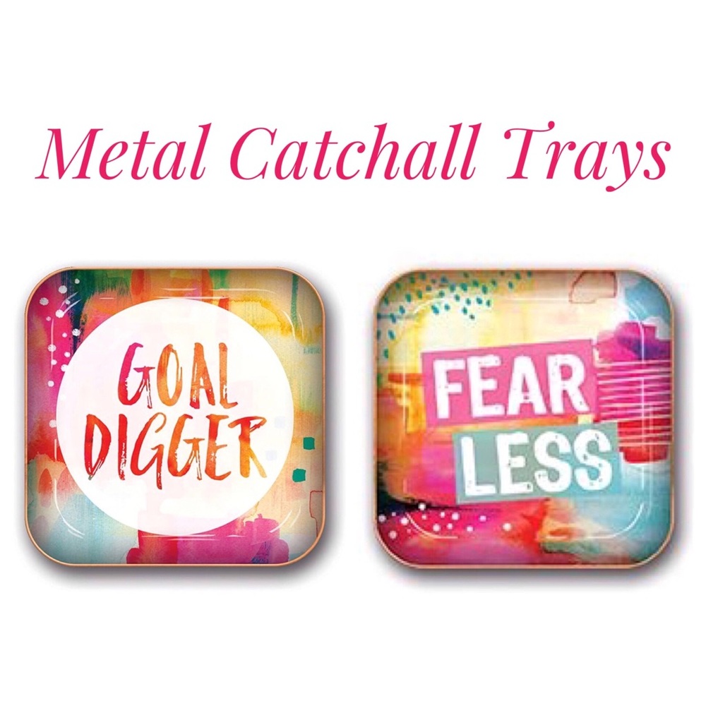 ✅ 5 for $25 - Trays, “Goal Digger” and “Fear Less” Trinket Jewelry Trays
